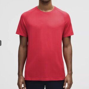 Lululemon Red Men's Metal Vent Tech Tee T-Shirt Short Sleeve Athletic Small